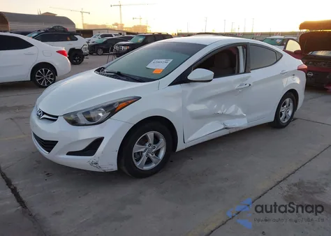 2014 Hyundai Elantra Se from USA, damaged, VIN 5NPDH4AE7EH509783